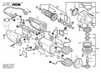 Bosch 0 601 755 042 GWS 25-180 Combi-Angle Grinder 230 V / GB Spare Parts GWS25-180